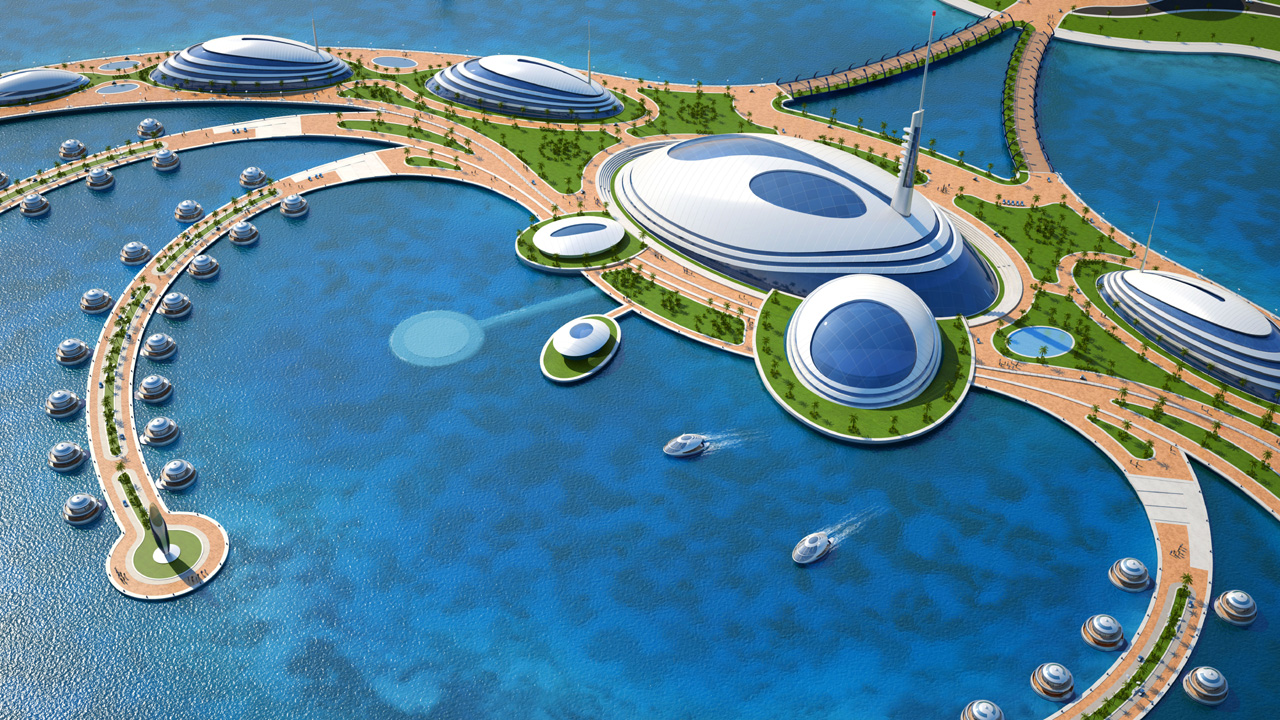 Рекреационный комплекс это. Аквапарк Доха Катар. Отель на воде. Курорт будущего.